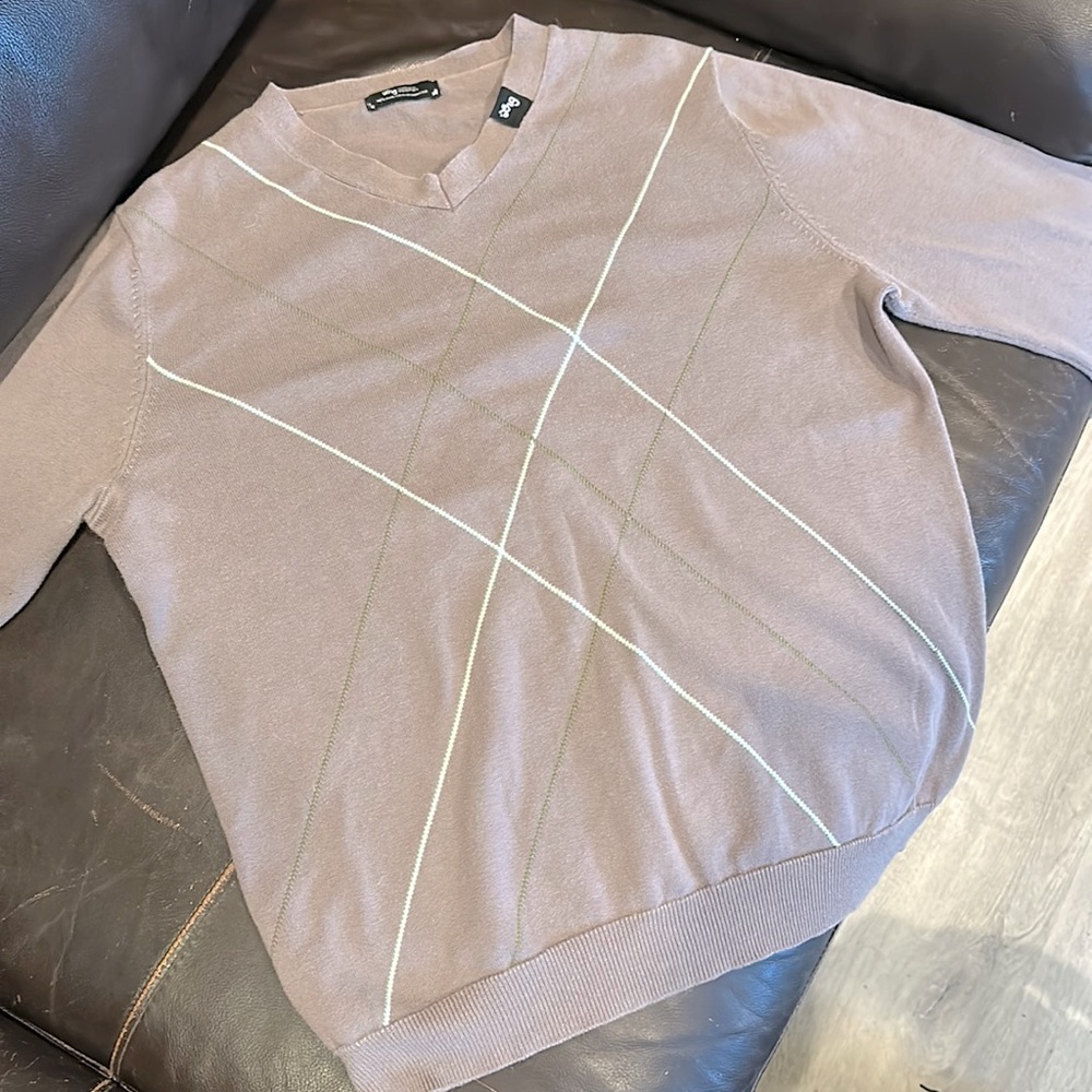 LRG Grey Argyle V Neck sweater
